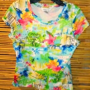 George M Summer Village Scene T Top